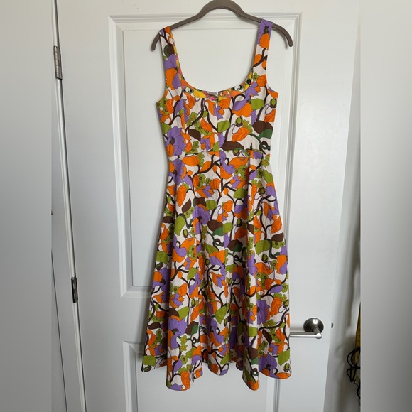La Double J Sophia Floral Print Square Neck  Dress Size S - Picture 10 of 17